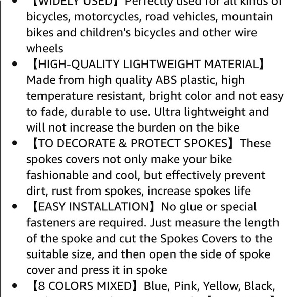 MULTI COLORED SPOKE WHEELS FOR BIKE MOTORCYCLE - Picture 10 of 10